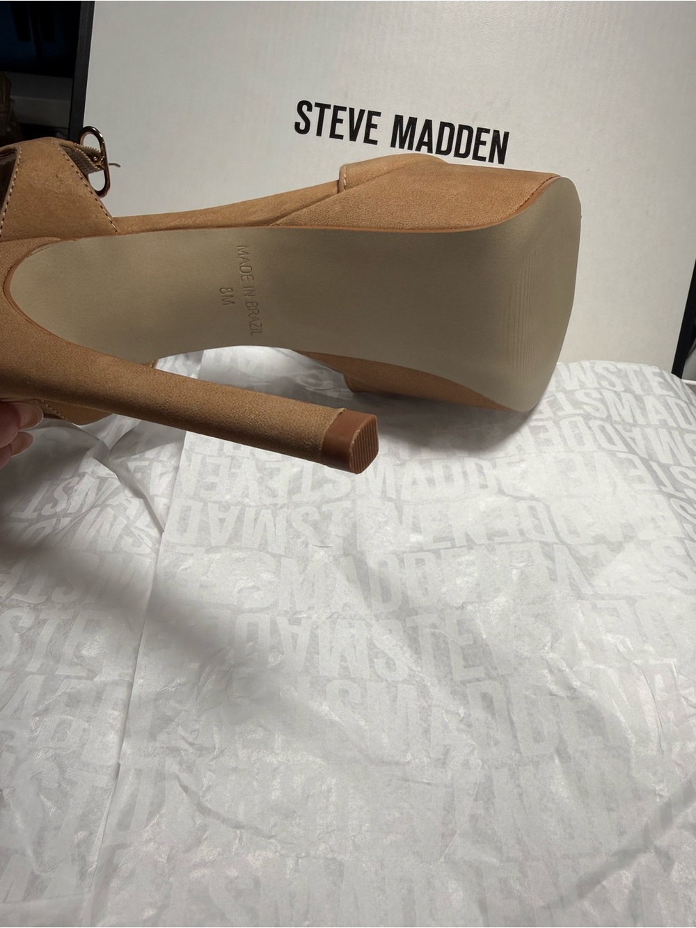 Steve Madden Beige/Tan Slingback Pumps - Picture 3 of 5